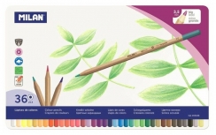 Набор цветных карандашей MILAN Big Lead 36 цветов в пенале грифель 3.5 мм