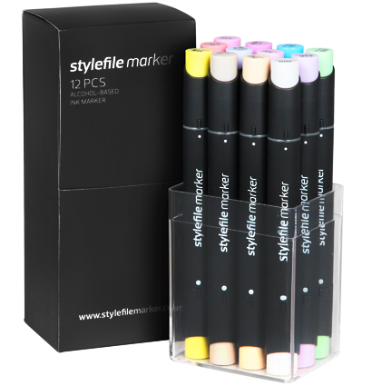 StyleFile Classic 12 Pastel маркеры для рисования купить