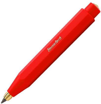 Механический  цанговый карандаш Kaweco Classic Sport  коллекционный (3,2 мм), красный