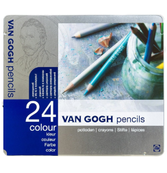 Van Gogh Royal Talens Basic 24 набор цветных карандашей в фирменном кейсе