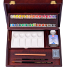 Акварель Rembrandt Water Color Box Master Royal Talens набор 28 цветов в деревянном этюднике купить в фирменном художественном магазине Скетчинг Про с доставкой по РФ и СНГ