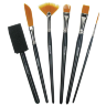 Набор кистей Derwent Technique Brushes 6 штук для разных эффектов купить в магазине товаров для рисования Скетчинг ПРО с доставкой по РФ и СНГ