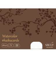 Набор открыток SMLT Watercolor #Haikucards для иллюстраций А6 / 24 штуки / 260 гм