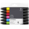 Набор маркеров Promarker 6 Vibrant Tones Winsor & Newton основные цвета купить в магазине Скетчинг Про с доставкой по всему миру