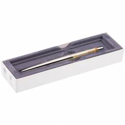 Ручка шариковая Parker Jotter Stainless Steel GT 1 мм синие чернила, подарочная упаковка