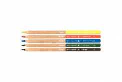 Карандаши акварельные Milan Big Lead Aquarell 5 цветов + аква кисть