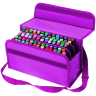 Пенал-сумка для маркеров c ремешком Prosketching Marker Bag 80 маркеров фиолетовая купить в художественном магазине Скетчинг Про с доставкой по РФ и СНГ