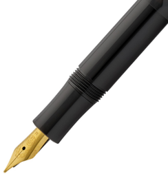 Перьевая ручка Kaweco Classic Sport черная в пластиковом корпусе корпусе с синим картриджем