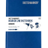 Скетчбук Sketchmarker Marker Line для маркеров синий с твёрдой обложкой А5 / 44 листа / 160 гм купить в магазине Скетчинг ПРО с доставкой по РФ и СНГ