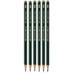 Набор чернографитных карандашей Faber-Castell 9000 Design Set 6 штук в пенале