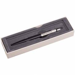 Ручка шариковая Parker Jotter Bond Street Black CT 1 мм синие чернила, подарочная упаковка