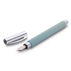 Ручка перьевая Faber-Castell Ambition OpArt 2020 Medium синяя небесно-голубая в подарочной упаковке