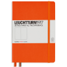 Записная книжка Leuchtturm «Medium» A5 нелинованная оранжевая 251 стр.
