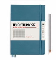 Записная книжка Leuchtturm «Rising Colours» А5 в клетку голубой камень 251 стр.
