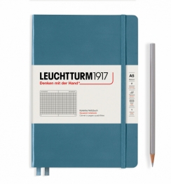 Записная книжка Leuchtturm «Rising Colours» А5 в клетку голубой камень 251 стр.