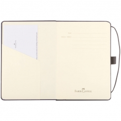 Блокнот Faber-Castell Notevbook А5 в клетку бархатный серый