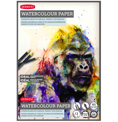 Альбом Derwent Watercolour Paper для акварельных карандашей А5 / 12 листов / 300 гм