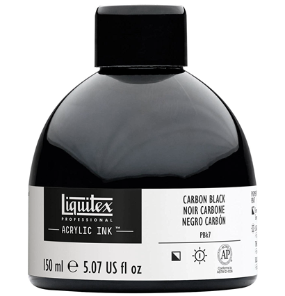 Акриловые чернила черные Liquitex Acrylic Ink 337 во флаконе 150 мл