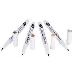 Набор коричневых линеров Graph'It Brush Liner 4 штуки с пером-кистью (оттенки коричневого)