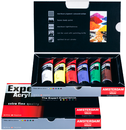 Набор акриловых красок Amsterdam Expert Series 6 цветов в тубах 20 мл