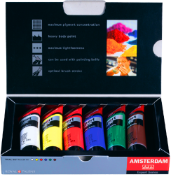 Набор акриловых красок Amsterdam Expert Series 6 цветов в тубах 20 мл