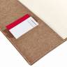 Блокнот SenseBook Flap M с кожаной обложкой линейка А5 / 80 гм купить в магазине Скетчинг Про с доставкой