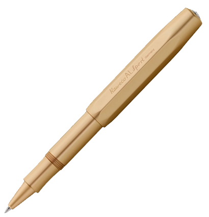 Ручка гелевая Kaweco AL Sport Gold Edition 0.7 мм алюминий в футляре золотистая