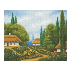 Алмазная мозаика ТРИ СОВЫ "Лето", 40*50см, холст, картонная коробка с пластиковой ручкой