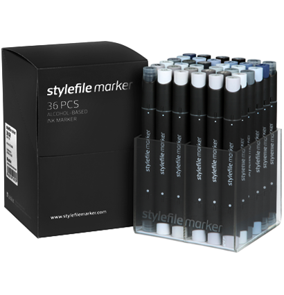 StyleFile Classic 36 Grey купить набор маркеров для рисования