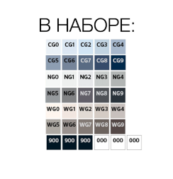 Набор маркеров для скетчей StyleFile Classic 36 Grey (все серые оттенки)