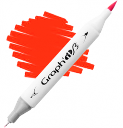 Маркер-кисть с линером Graph'it Brush двухсторонний спиртовой
