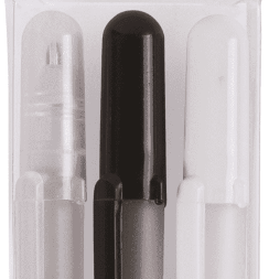 Набор гелевых ручек Sakura Gelly Roll 3 цвета (белая, черная, прозрачная с блестками)