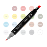Набор маркеров Touch Twin для онлайн-курса Жени Липатовой «Скетч.Основы» 18 цветов