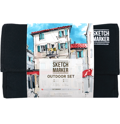 Набор маркеров Скетчмаркер / Sketchmarker "Outdoor - Плэнер" 24 цвета в сумке