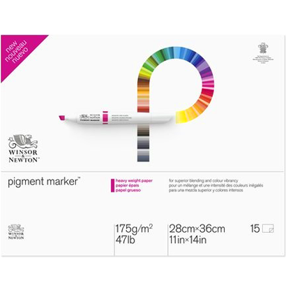 Бумага для маркеров Winsor & Newton Pigment Marker 28 x 36 см / 15 листов / 175 гм