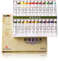Набор акварельных красок Korean Color ShinHanart 24 цвета в тубах 20 мл (вариант А)