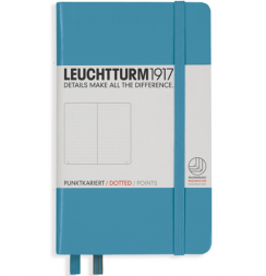Записная книжка Leuchtturm «Pocket» A6 в точку нордический синий 187 стр.