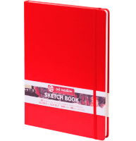 Скетчбук красный для зарисовок Art Creation Sketchbook Royal Talens с резинкой А4 / 80 листов / 140 гм