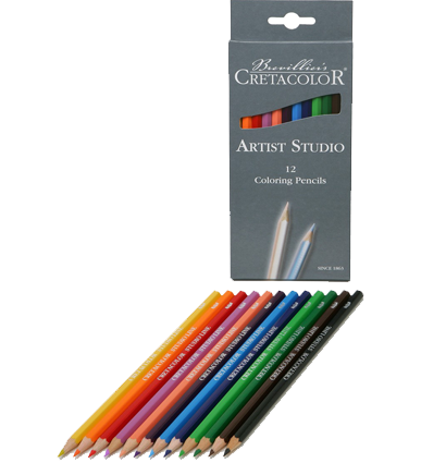 Цветные карандаши Cretacolor Studio Line набор 12 цветов в картонной упаковке