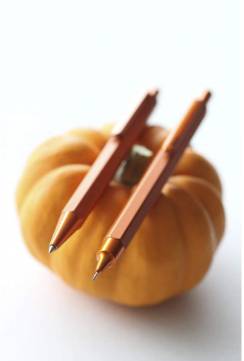 Ручка шариковая автоматическая Rhodia ScRipt алюминиевый корпус оранжевый 0.7 мм