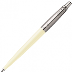 Ручка шариковая Parker Jotter White Chrome CT 1 мм синие чернила, подарочная упаковка