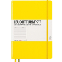 Записная книжка Leuchtturm «Medium» A5 в линейку лимонная 251 стр.