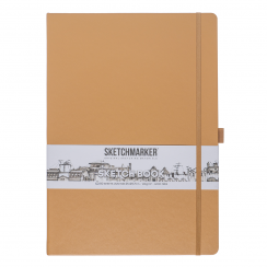 Скетчбук Sketchmarker капучино с твердой обложкой А4 / 80 листов / 140 гм