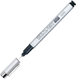 Капиллярная ручка линер Copic Multiliner SP перезаправляемая черная