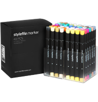 Набор маркеров для скетчей StyleFile Classic 48 Extended (расширенная палитра)
