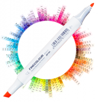 Маркер FINECOLOUR JUNIOR спиртовой двусторонний