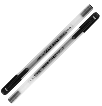 Черная гелевая ручка Sakura Gelly Roll Black для рисования