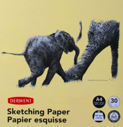 Альбом на пружине для графики Derwent Sketching Paper А4 / 30 листов / 165 гм