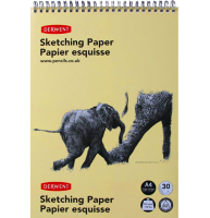 Альбом на пружине для графики Derwent Sketching Paper А4 / 30 листов / 165 гм
