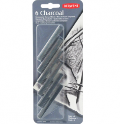 Уголь прессованный художественный Derwent Charcoal 6 блоков